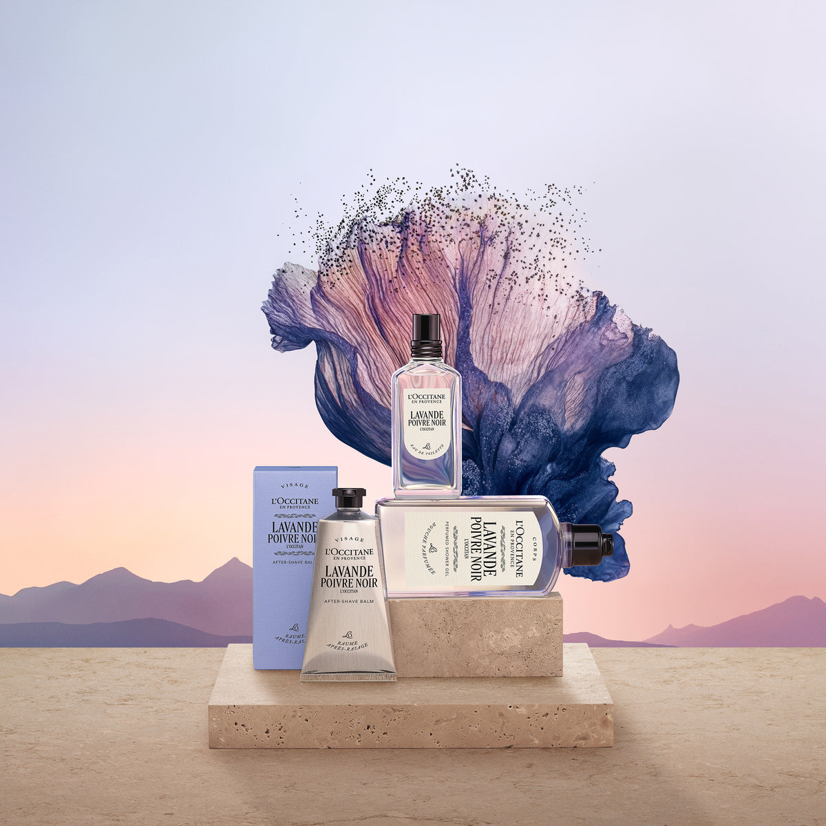 Гель для душа Lavande poivre noir (Лаванд пуавр нуар), дорожный формат