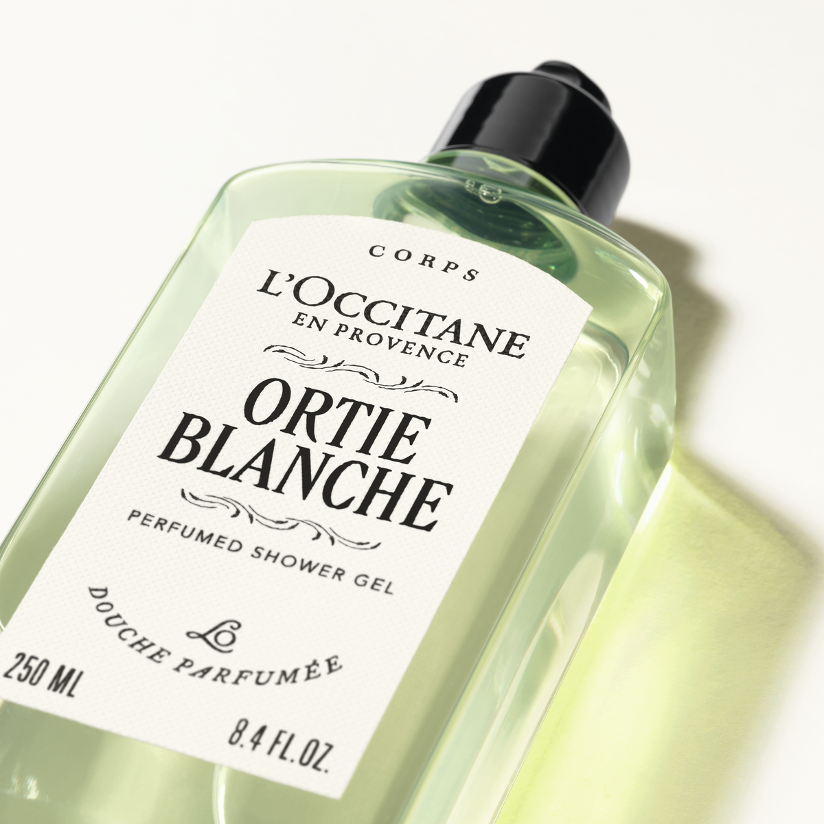 Парфюмированный гель для душа Ortie blanche (Орти Бланш), новый формат