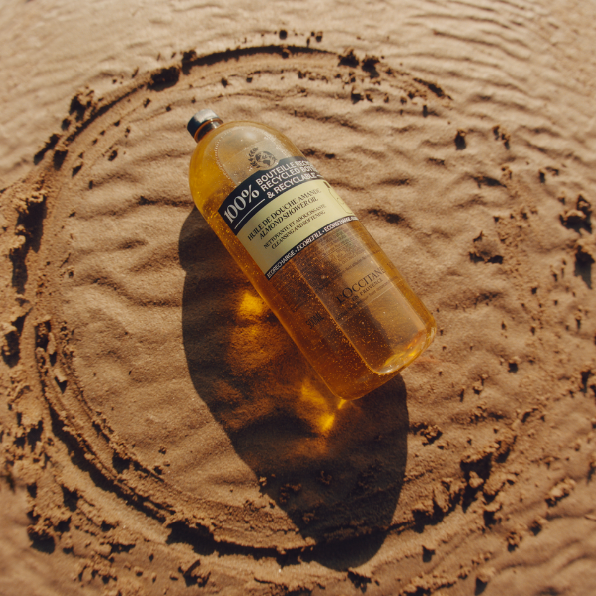 Масло для душа Миндаль, в новой экологичной упаковке