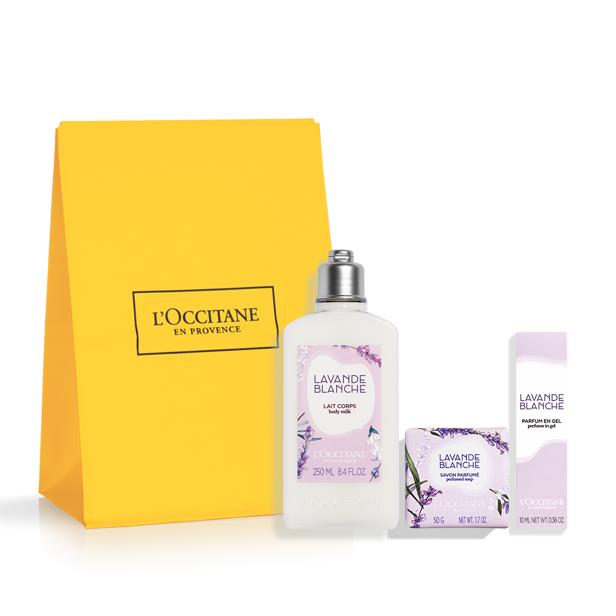 Подарочный набор в саше "Белая лаванда"