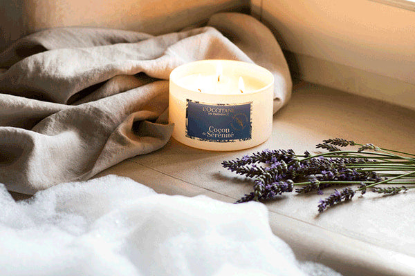 Свечи | Парфюм для дома | Релаксация | L'Occitane | Уход за телом на эфирных маслах