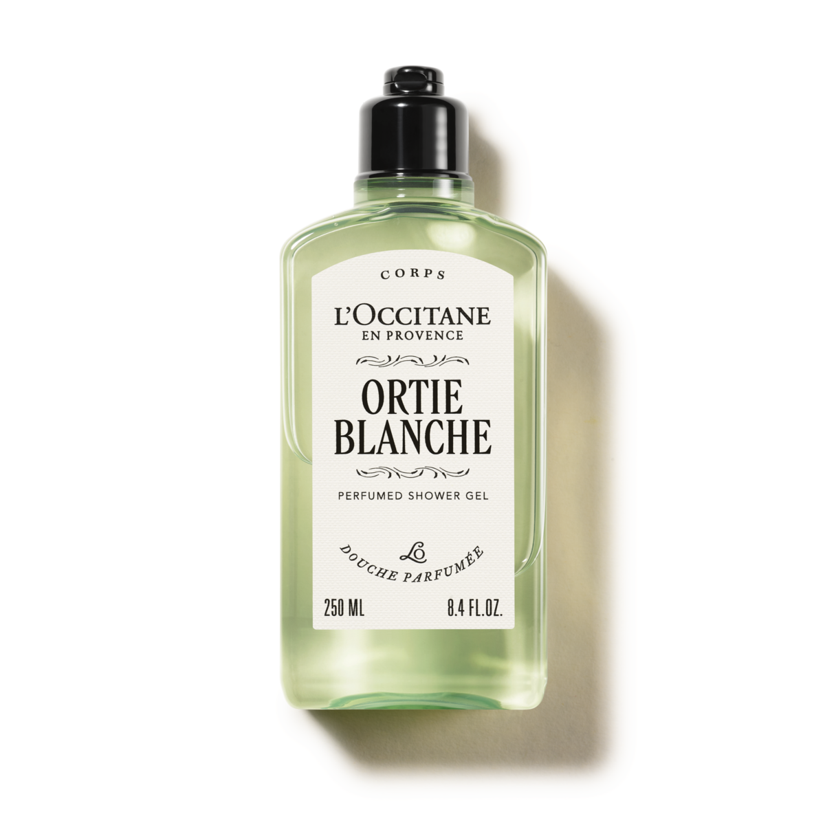 Парфюмированный гель для душа Ortie blanche (Орти Бланш), новый формат