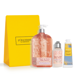 Подарочный набор в саше "Вишневый цвет" трио