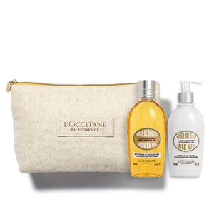 Подарочный набор  «Миндаль» в большой  косметичке