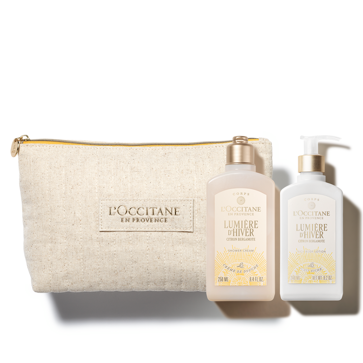 Подарочный набор  «Люмьер дивер»  в большой  косметичке